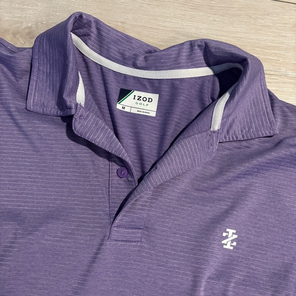 Izod Golf Men's Polo Shirt in Purple - Picture 2 of 3